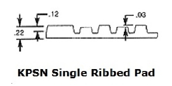 KPSR & KPSN Single Ribbed Pads / KPSR-61