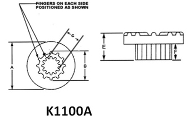 K1100 Series Flex Mounts (small) / K1120B72